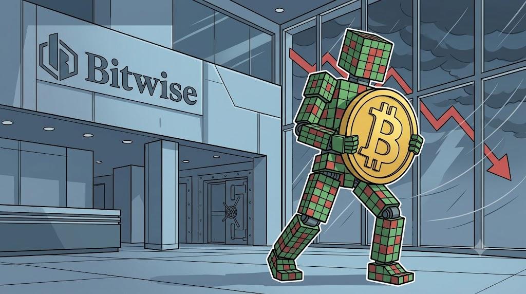 Bitwise research shows institutional investors holding Bitcoin during market drawdowns