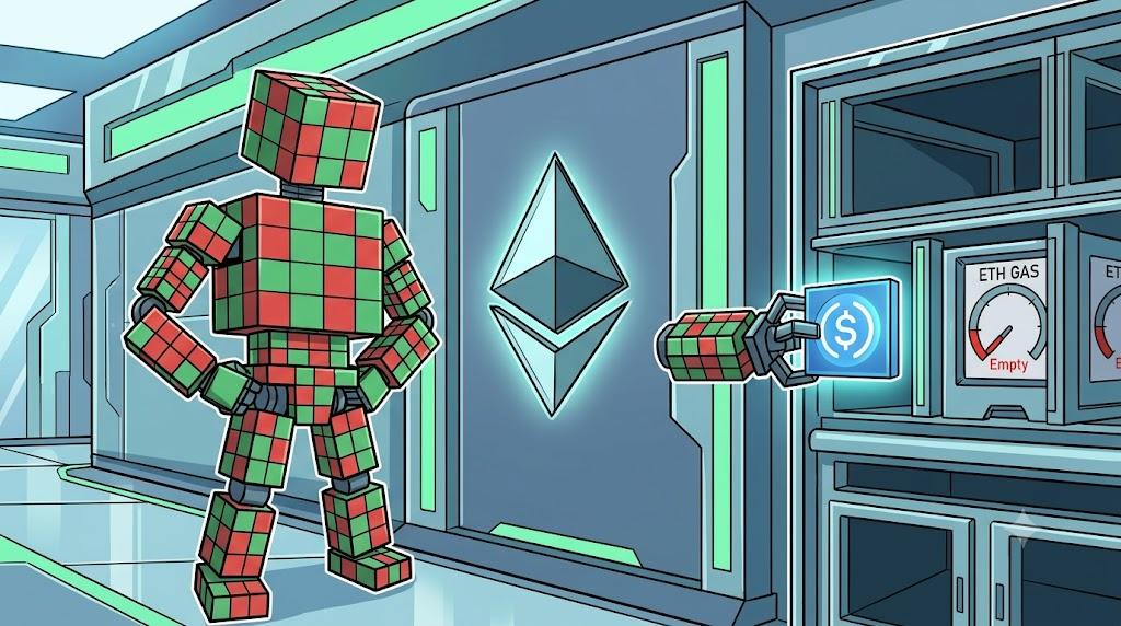 Robot inserts ERC-20 token to pay gas on Ethereum