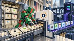 Securitize robot converts traditional shares into regulated tokenized stocks onchain
