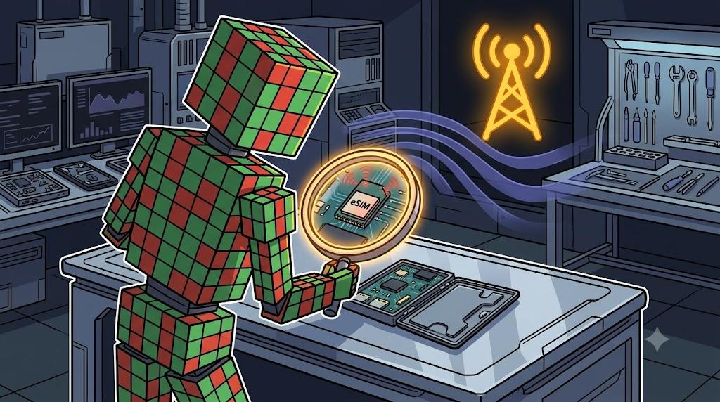 Unauthorized hardware implant captures recovery phrase and transmits cellular data
