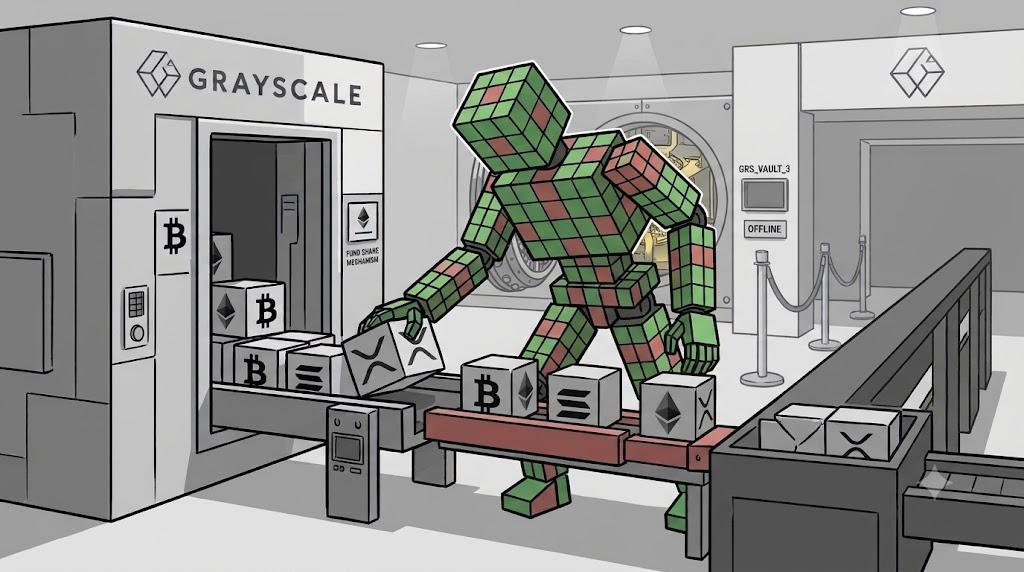 Grayscale in-kind investing connects crypto holdings with traditional fund shares