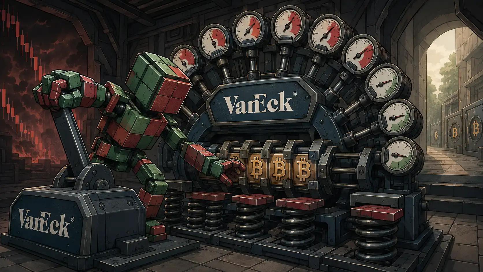 Voxel Robot Operating a Bitcoin Control Console