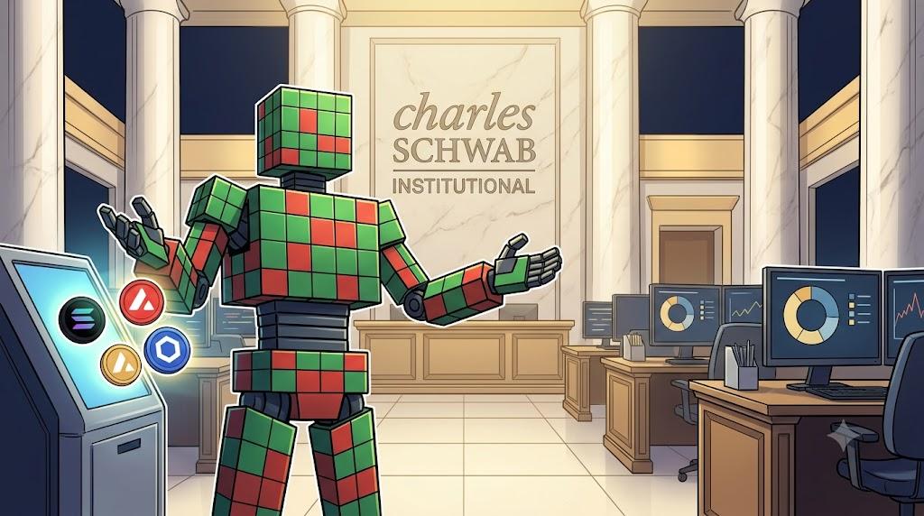 Schwab robot introduces Solana, Avalanche, and Chainlink to platform