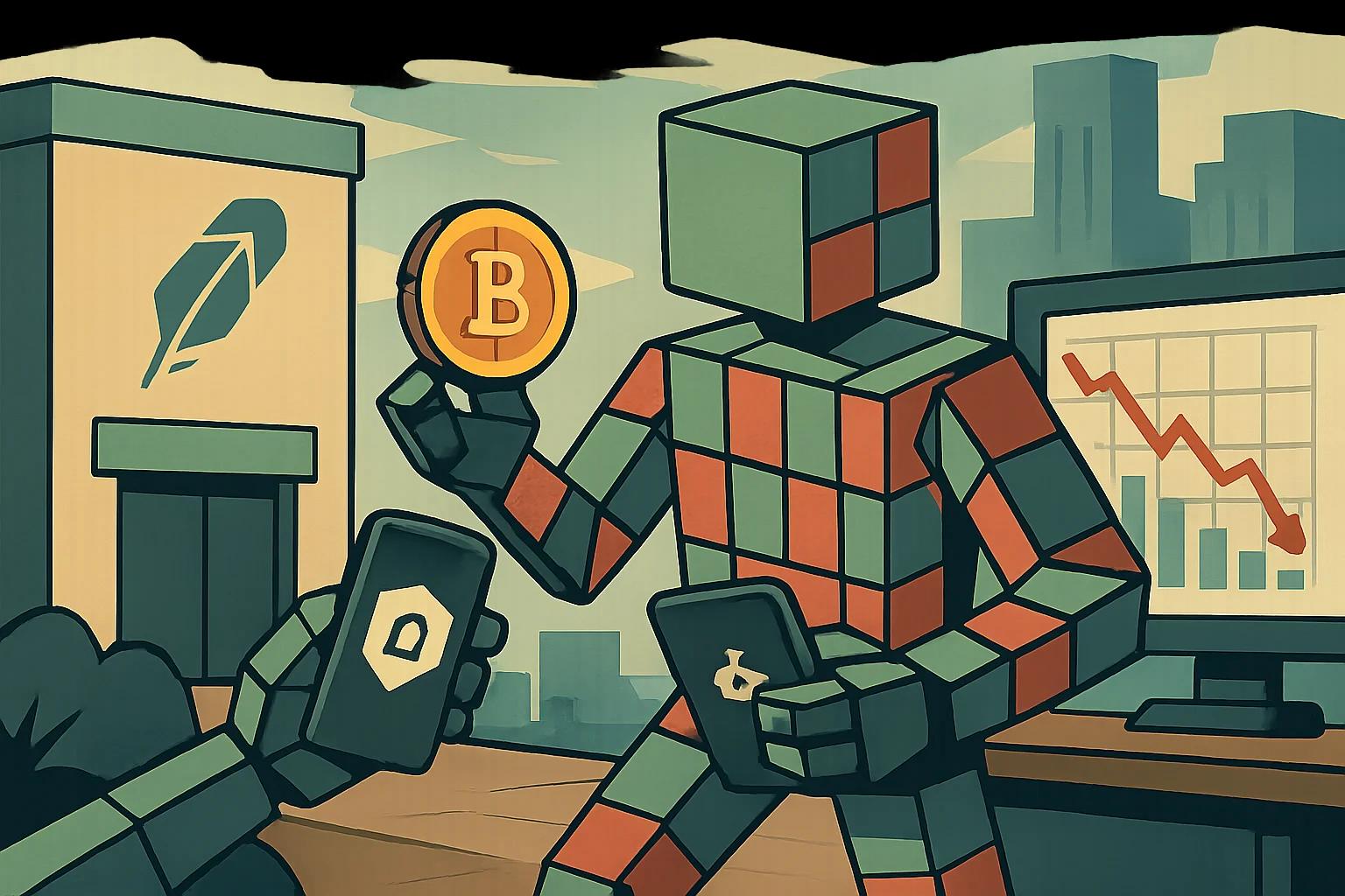 Editorial illustration for: How to Move Crypto From Robinhood to a Wallet Without Losing Funds