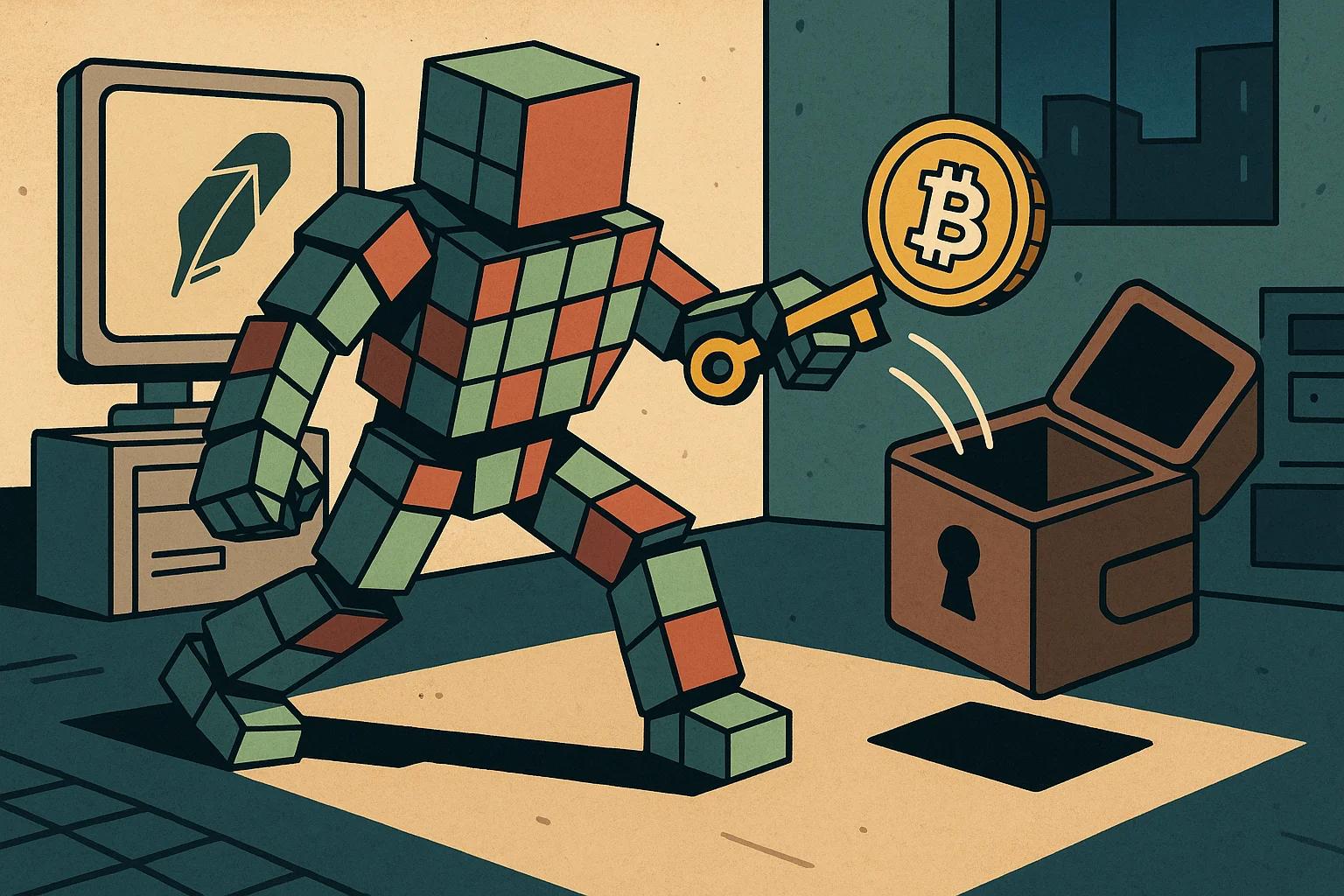 Editorial illustration for: How to Move Crypto From Robinhood to a Wallet Without Losing Funds