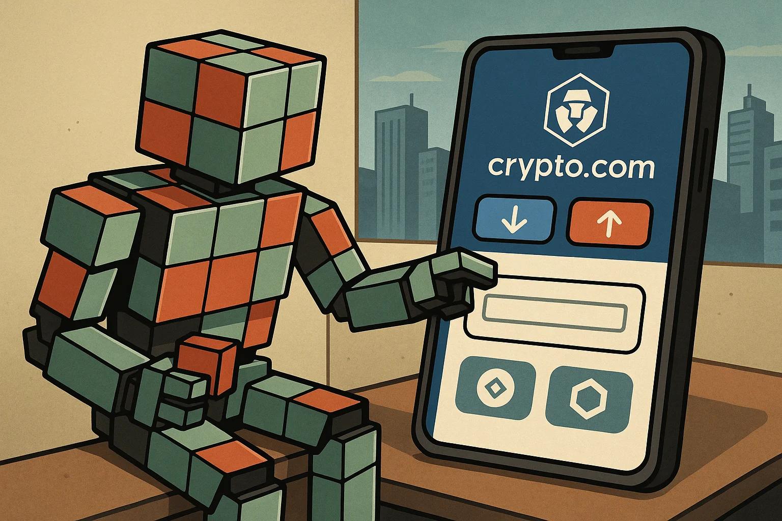Editorial illustration for: How to Find My Crypto Wallet Address on Crypto.com App (Send/Receive)