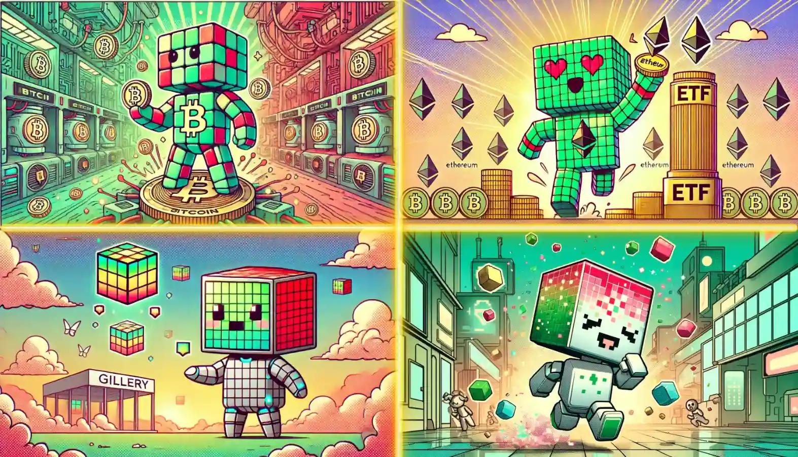 cubic humanoid robot