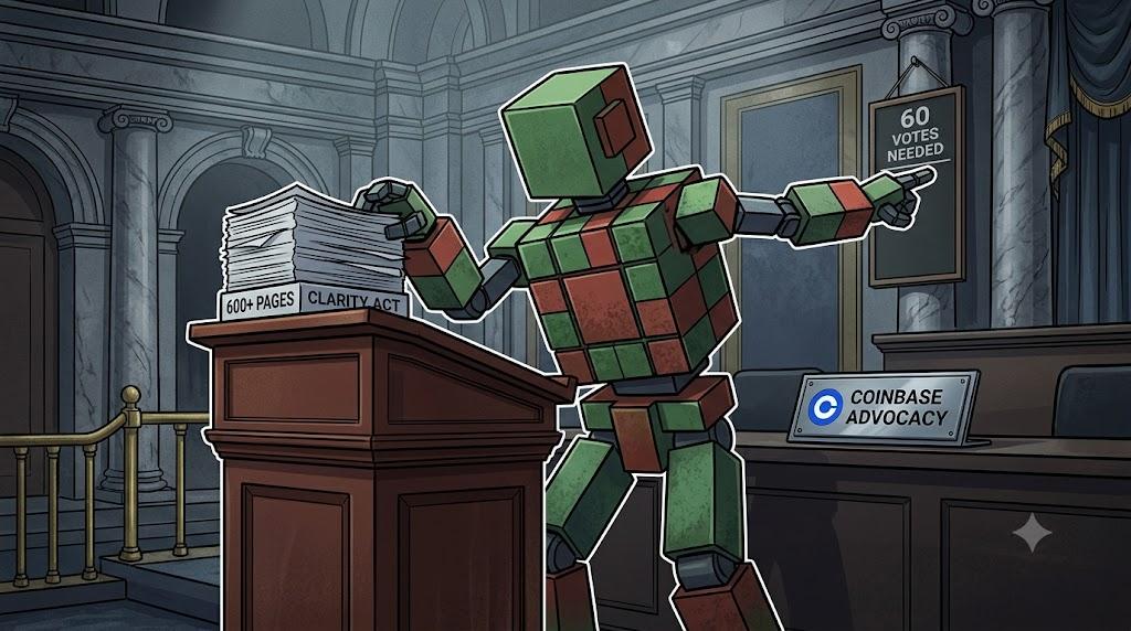 Robot addresses Senate floor amidst intense CLARITY Act vote debate