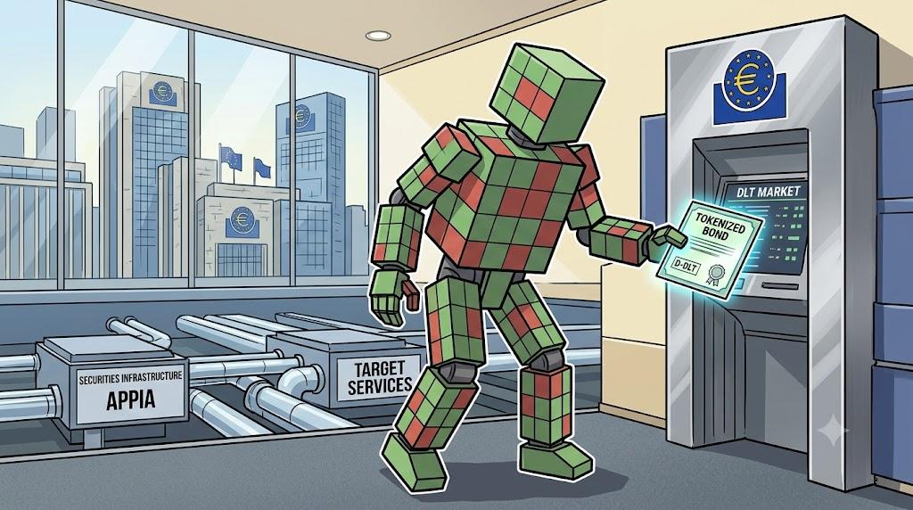 ECB robot routes tokenized securities into central-bank settlement infrastructure securely