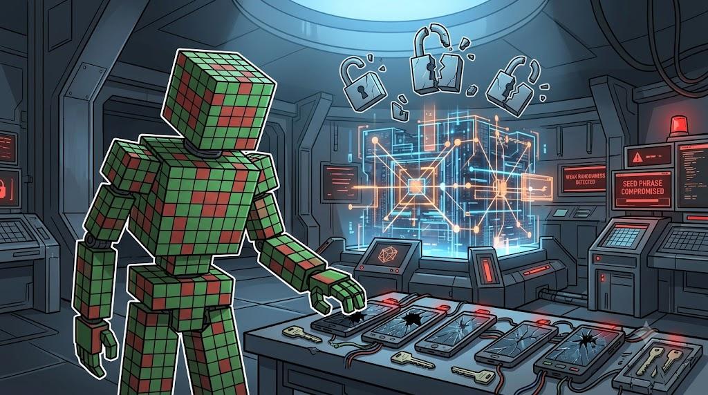 Qubic wallet security exploit caused by weak seed generation randomness