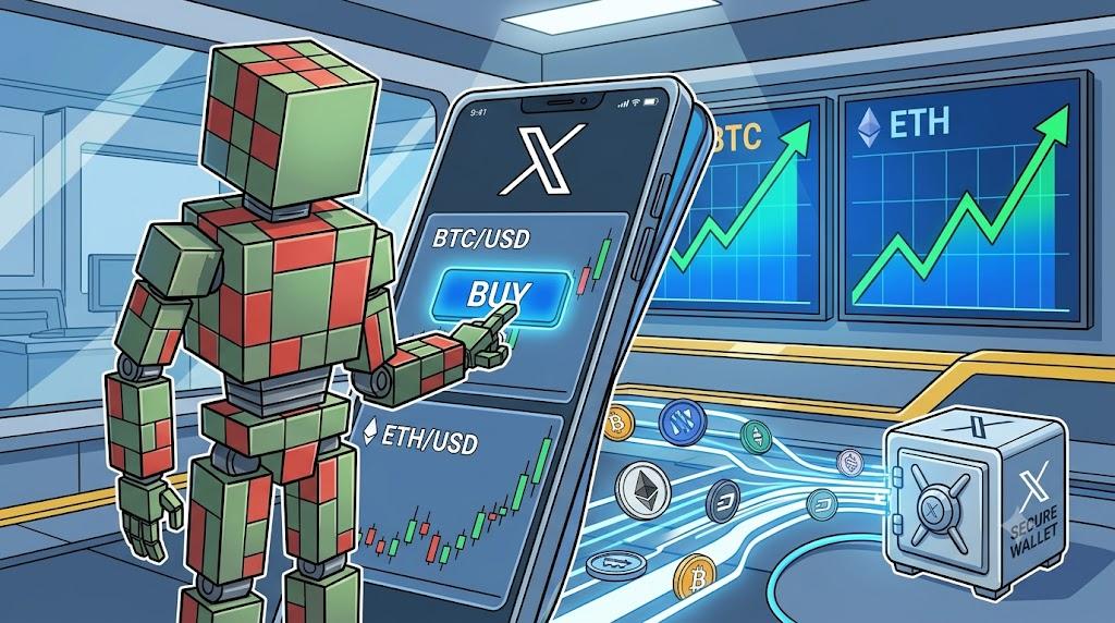 X social media platform integrates seamless direct crypto trade buttons