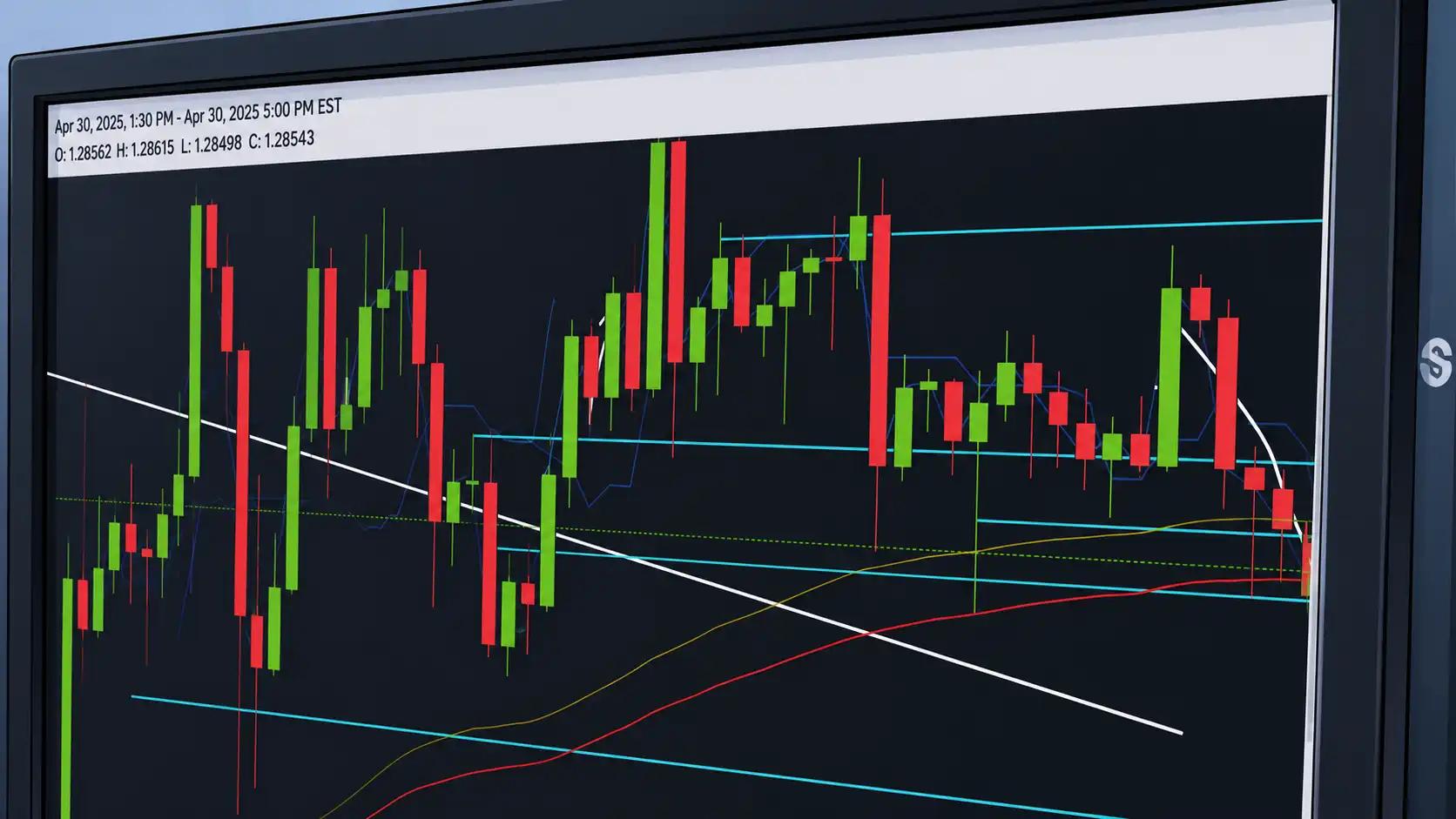 AI FX bot analyzes forex candlestick signals for automated execution.