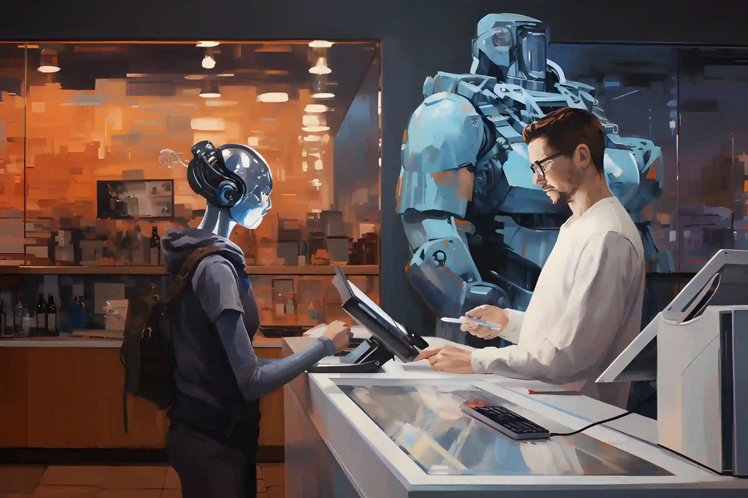 A robot making a bitcoin payment shows how innovations are transforming financial transactions, something to consider when learning how to send bitcoin