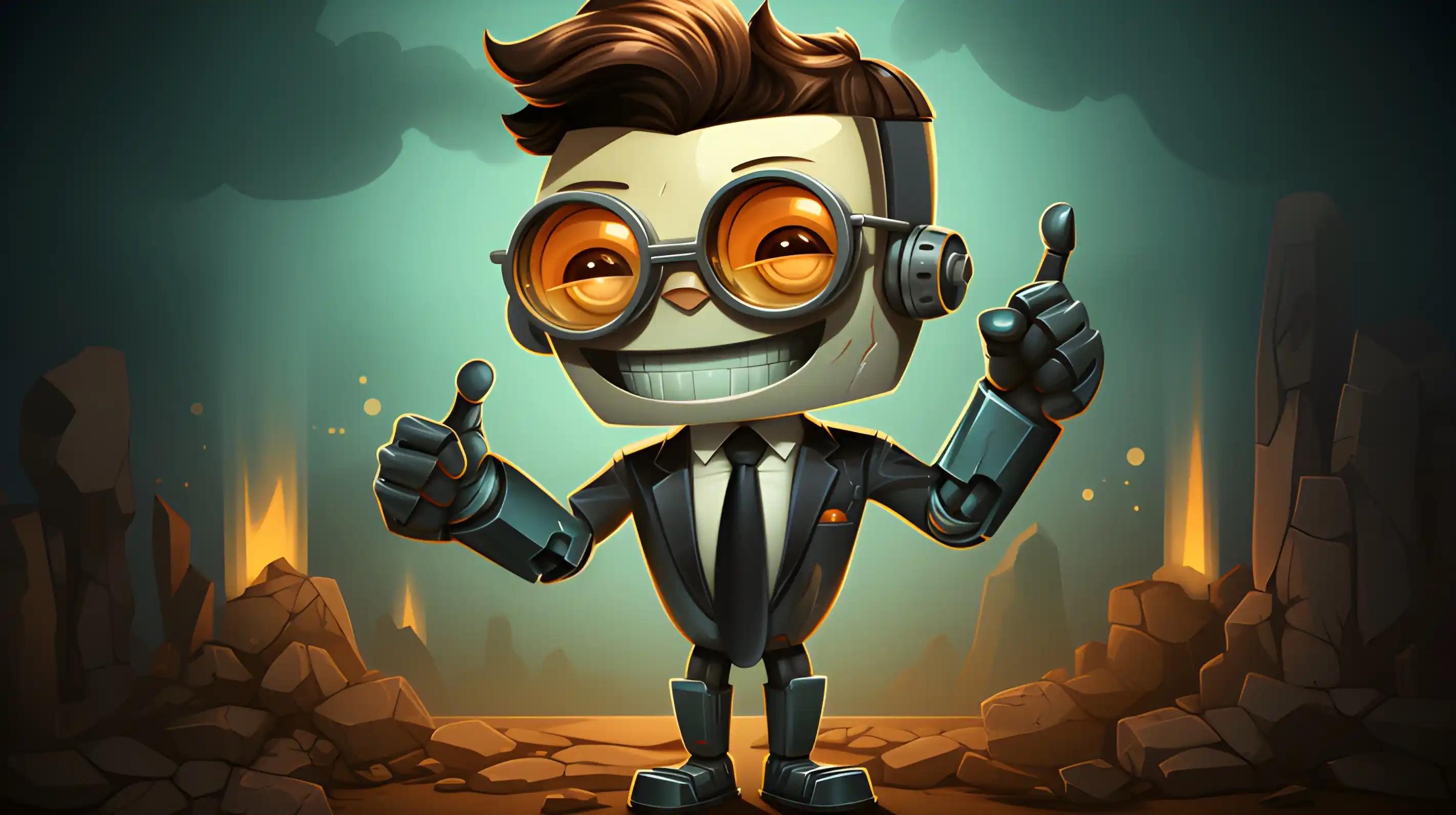 A robot proudly displays a Funds Recovered sign, promoting legitimate crypto recovery companies