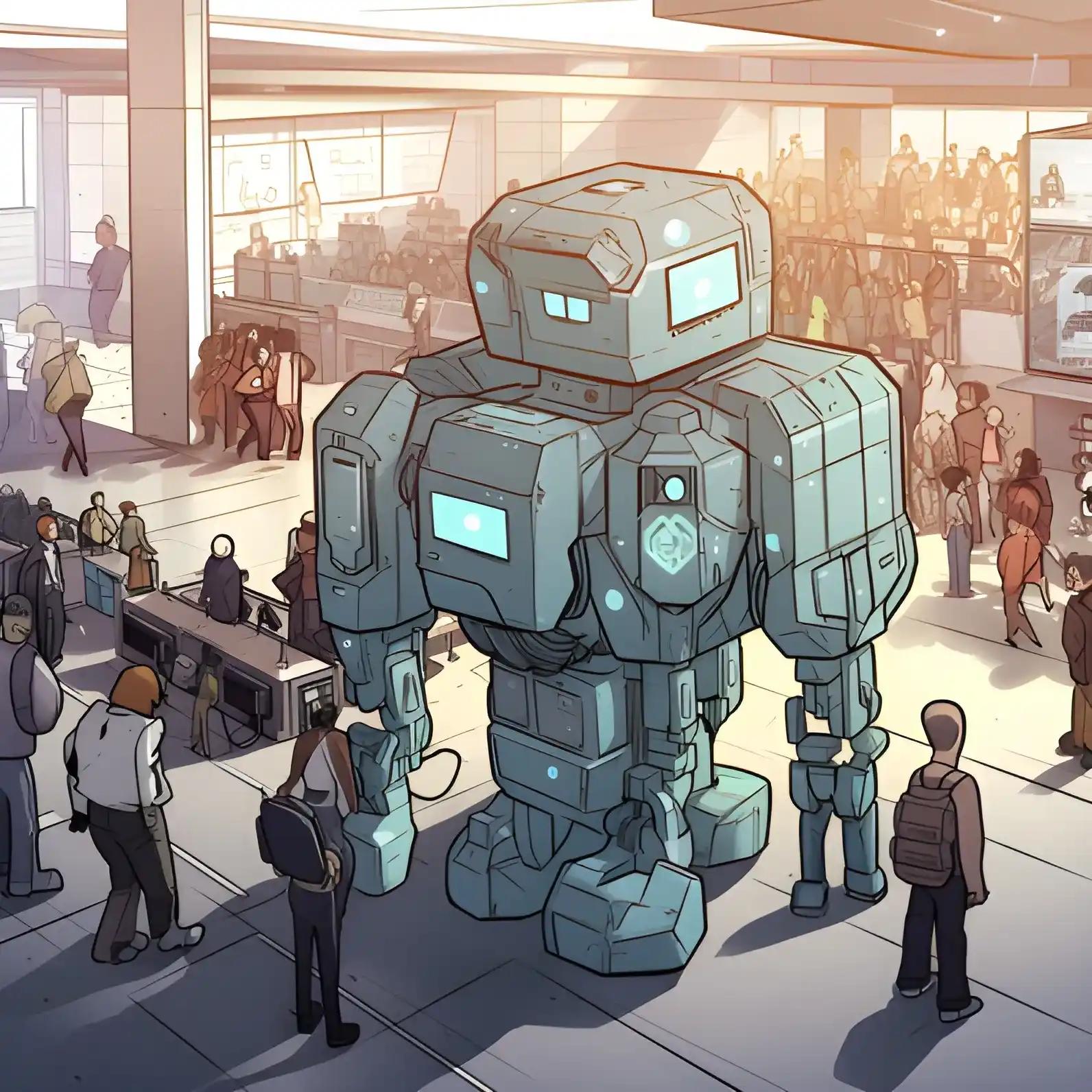 A robot using a decentralized exchange and inputting the WETH contract address to swap ETH for WETH