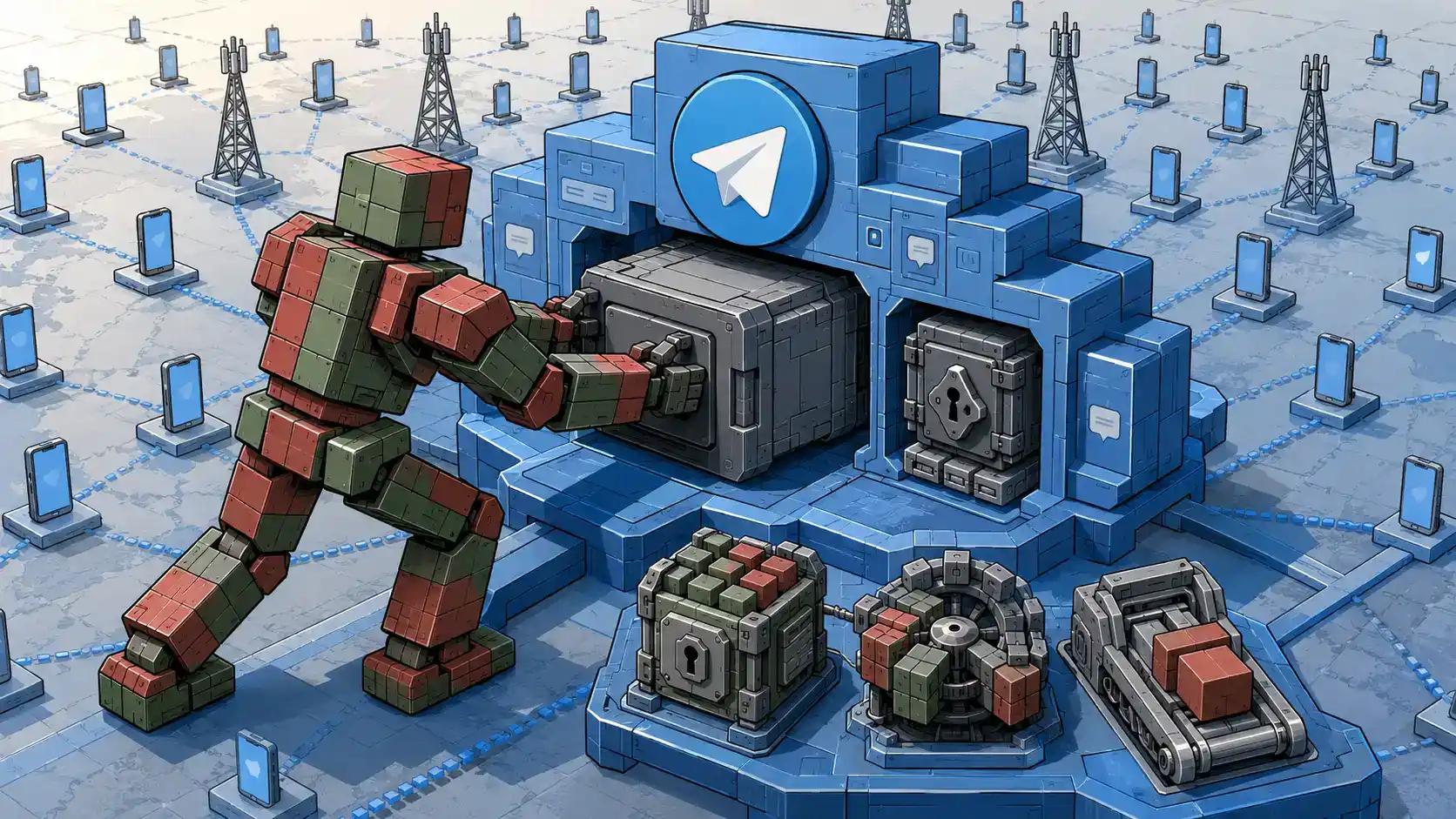Blockchain network with robot and vault