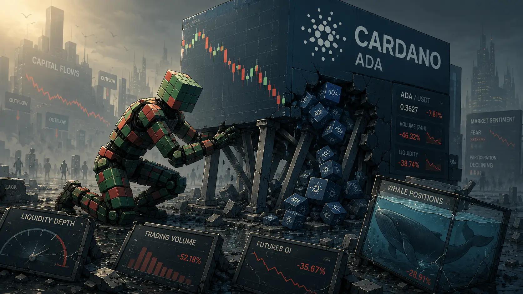 Cardano crash in a dystopian market