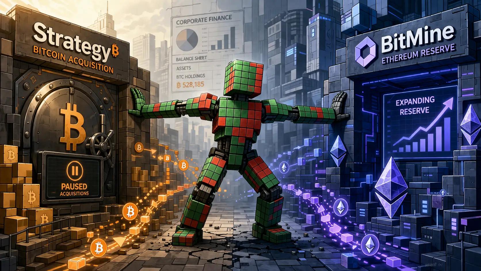 Crypto strategies in a balanced divide