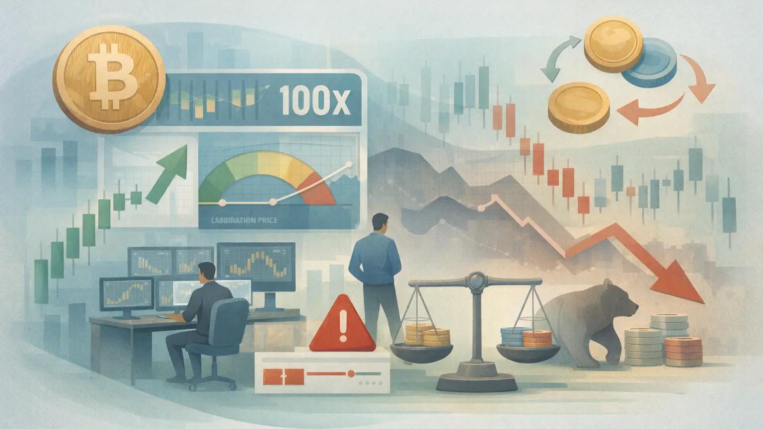 Cryptocurrency trading with leverage and risks