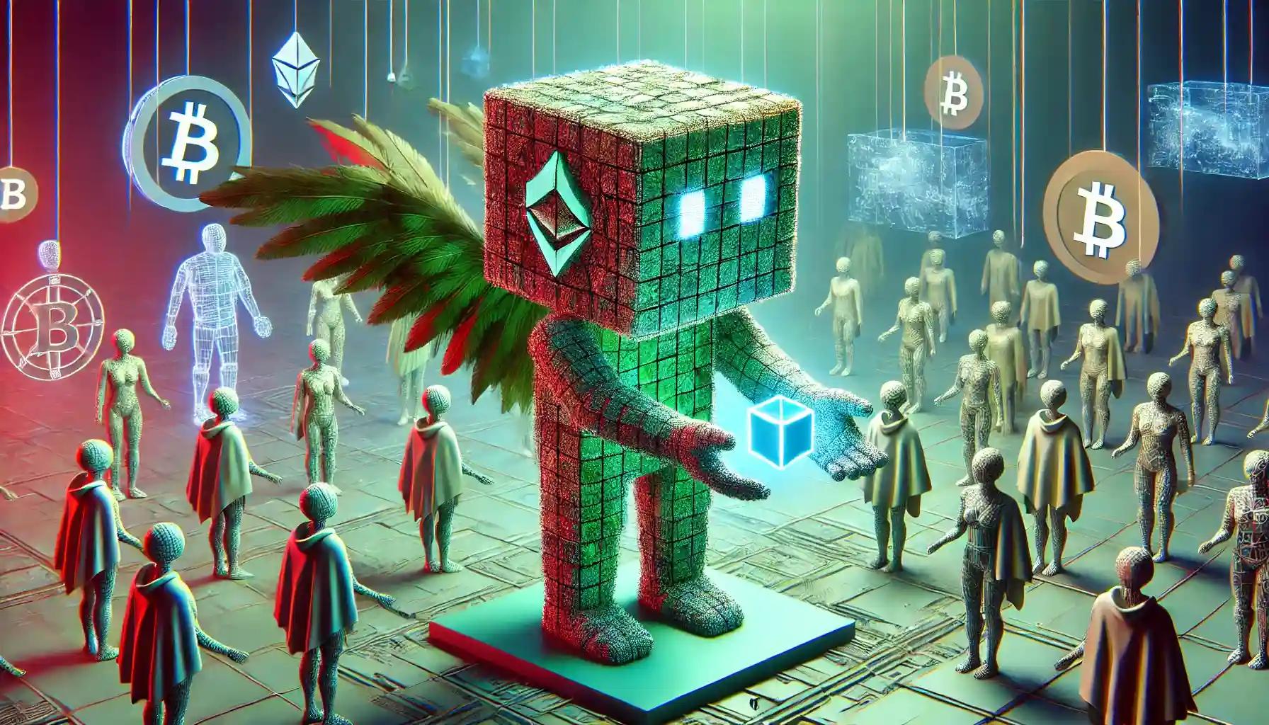 Cubic robot offers ZRO token at futuristic charity gala