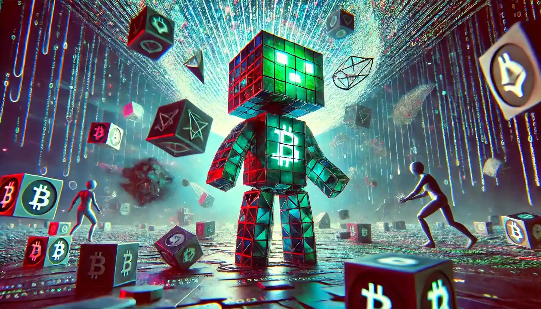 Cubic robot patches glitching crypto symbol amid binary storm WazirX
