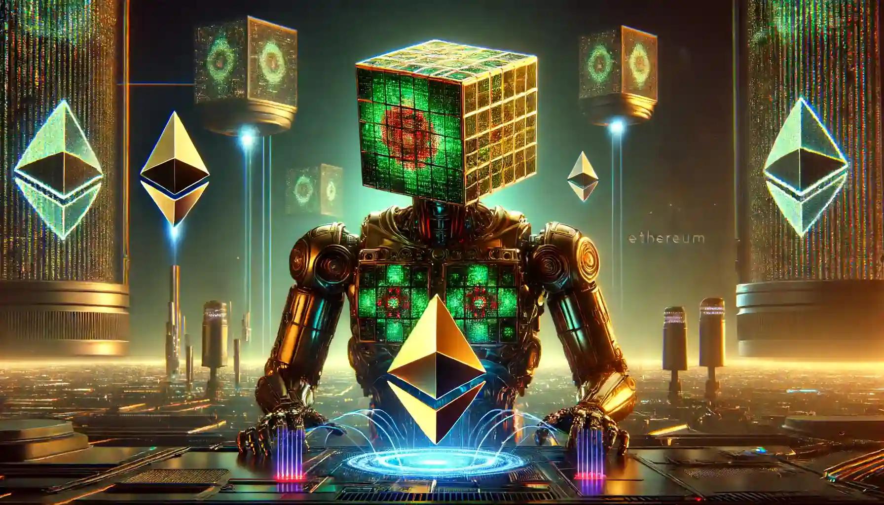 Cubic robot upgrading blockchain with digital data flows