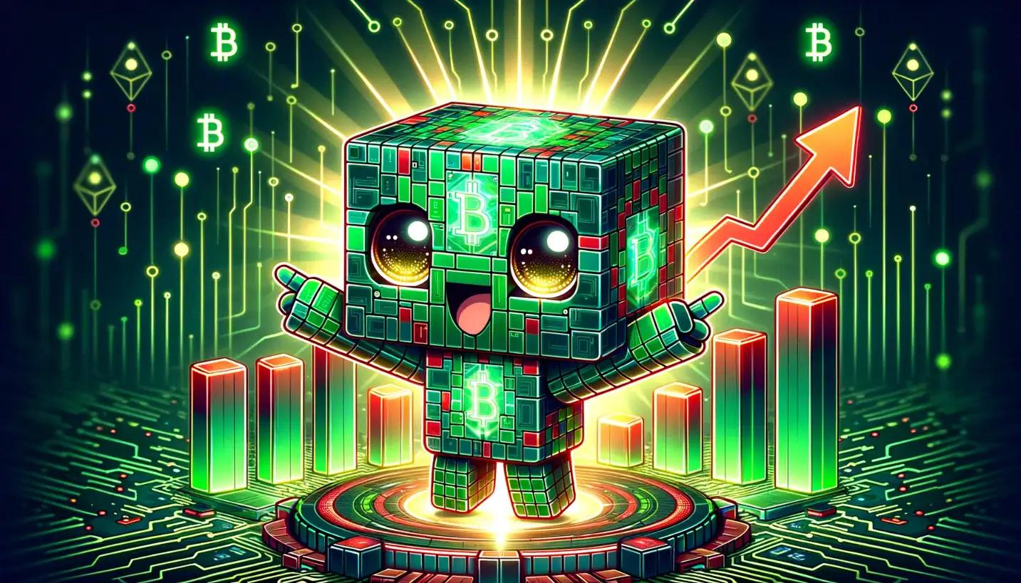 Cute chibi robot excited about how to choose crypto for day trading