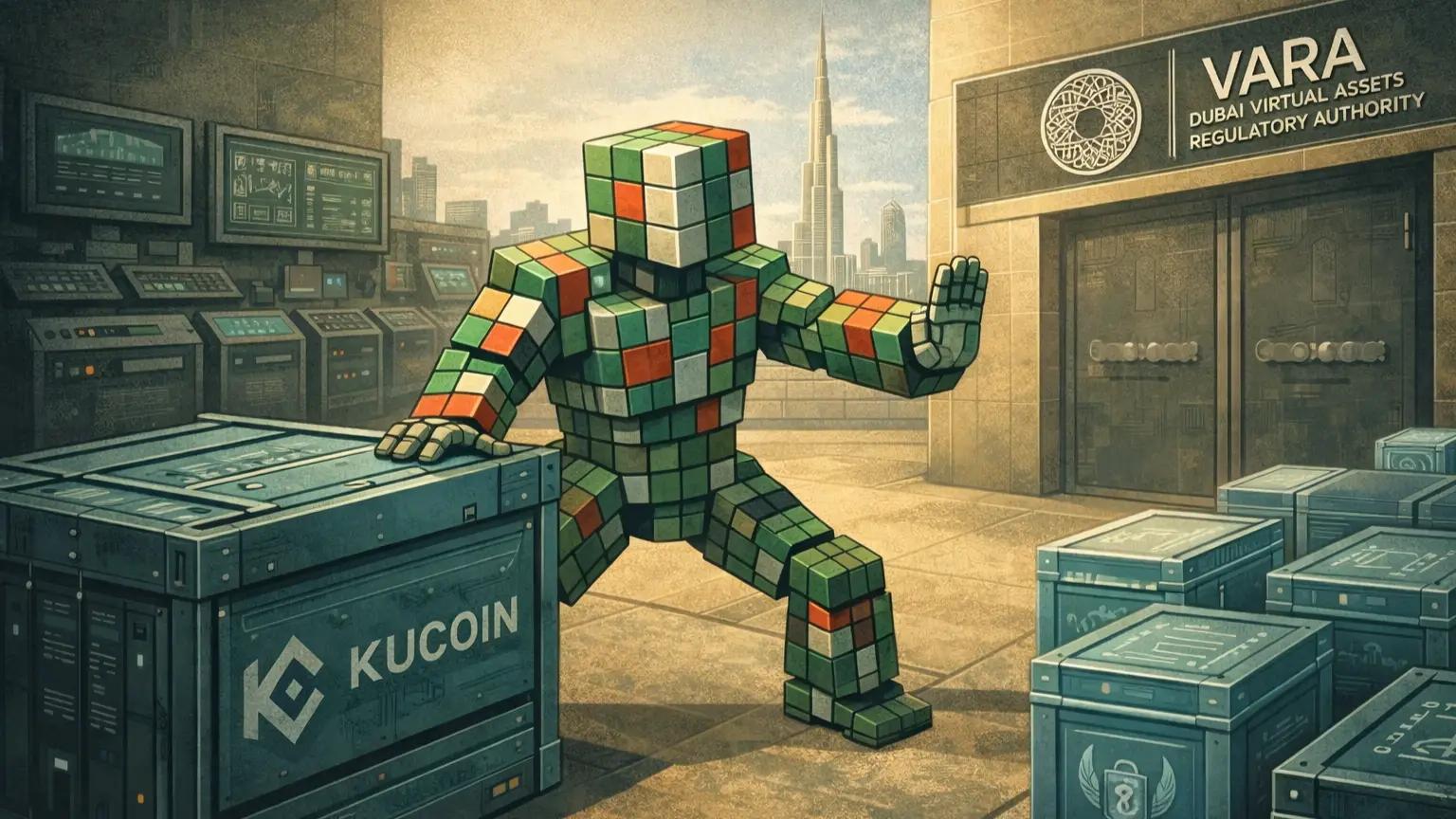 Dubai VARA halts KuCoin exchange operations amid crypto regulation enforcement.