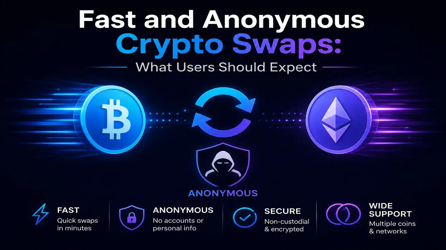 Fast and Anonymous Crypto Swaps
