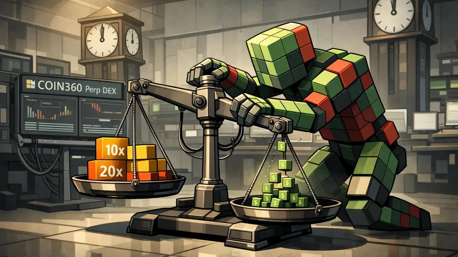 Funding rate calculation crypto visualized through leveraged position balance mechanism