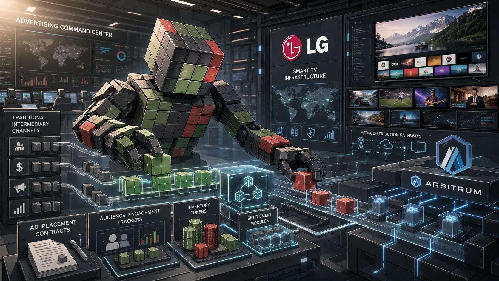 Futuristic ad tech command center