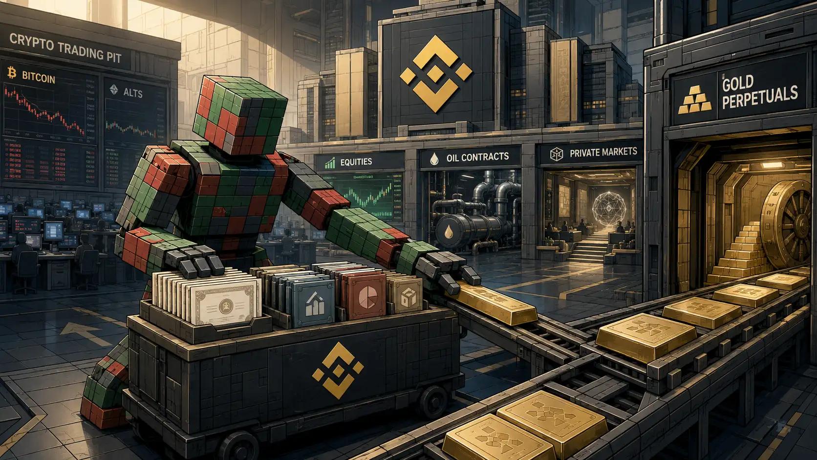 Futuristic asset hub and trading floor