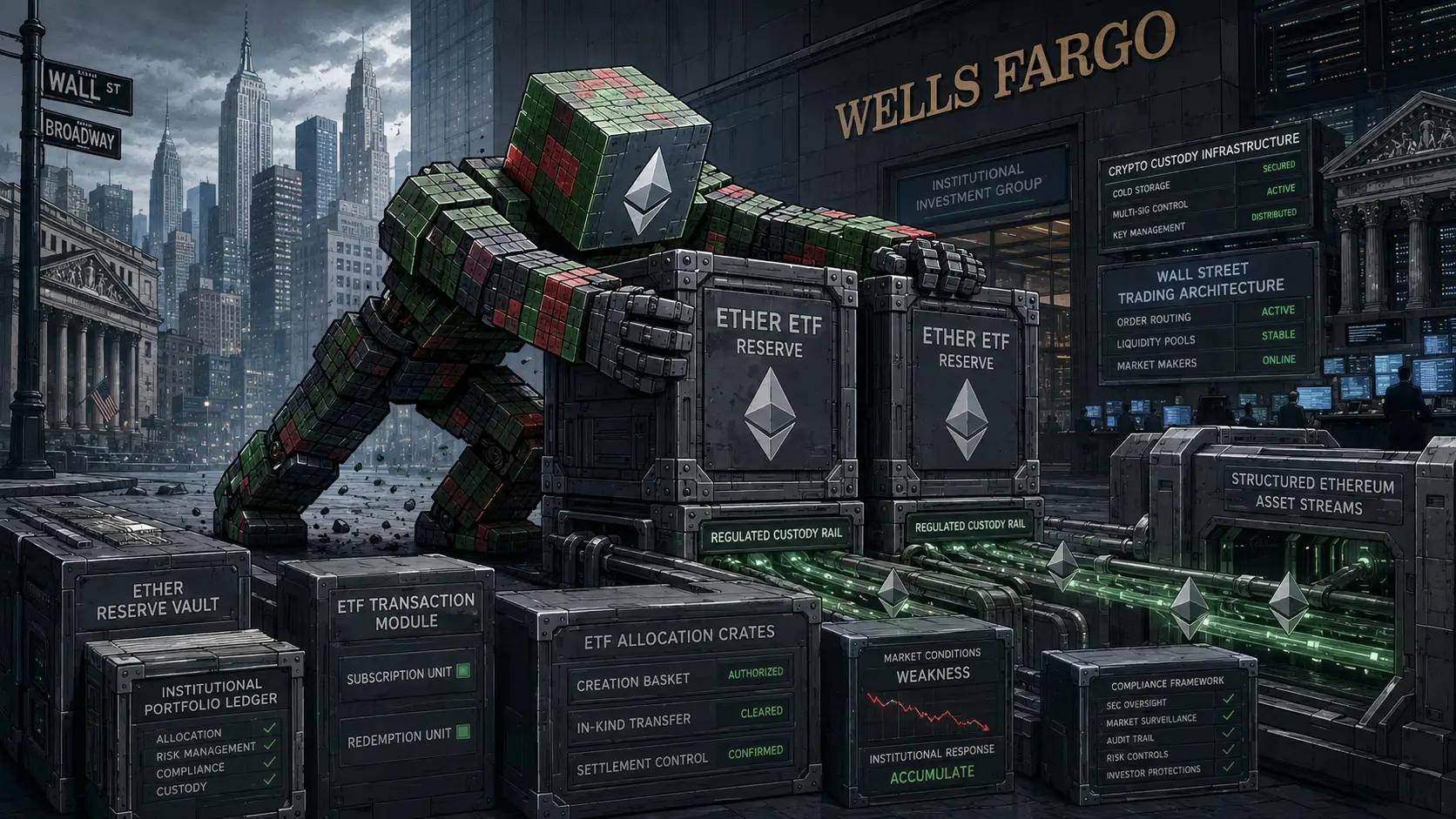 Futuristic crypto operations at Wells Fargo