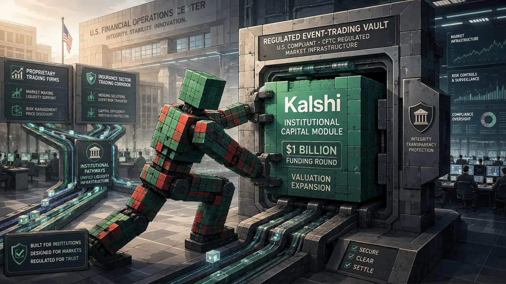 Futuristic financial vault operations