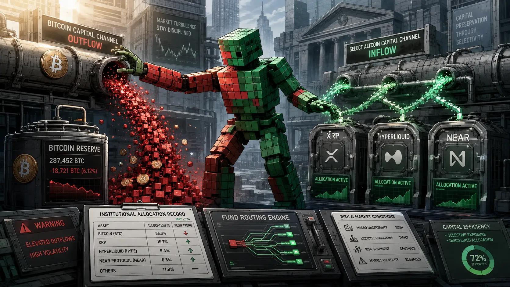 Futuristic market flow control room