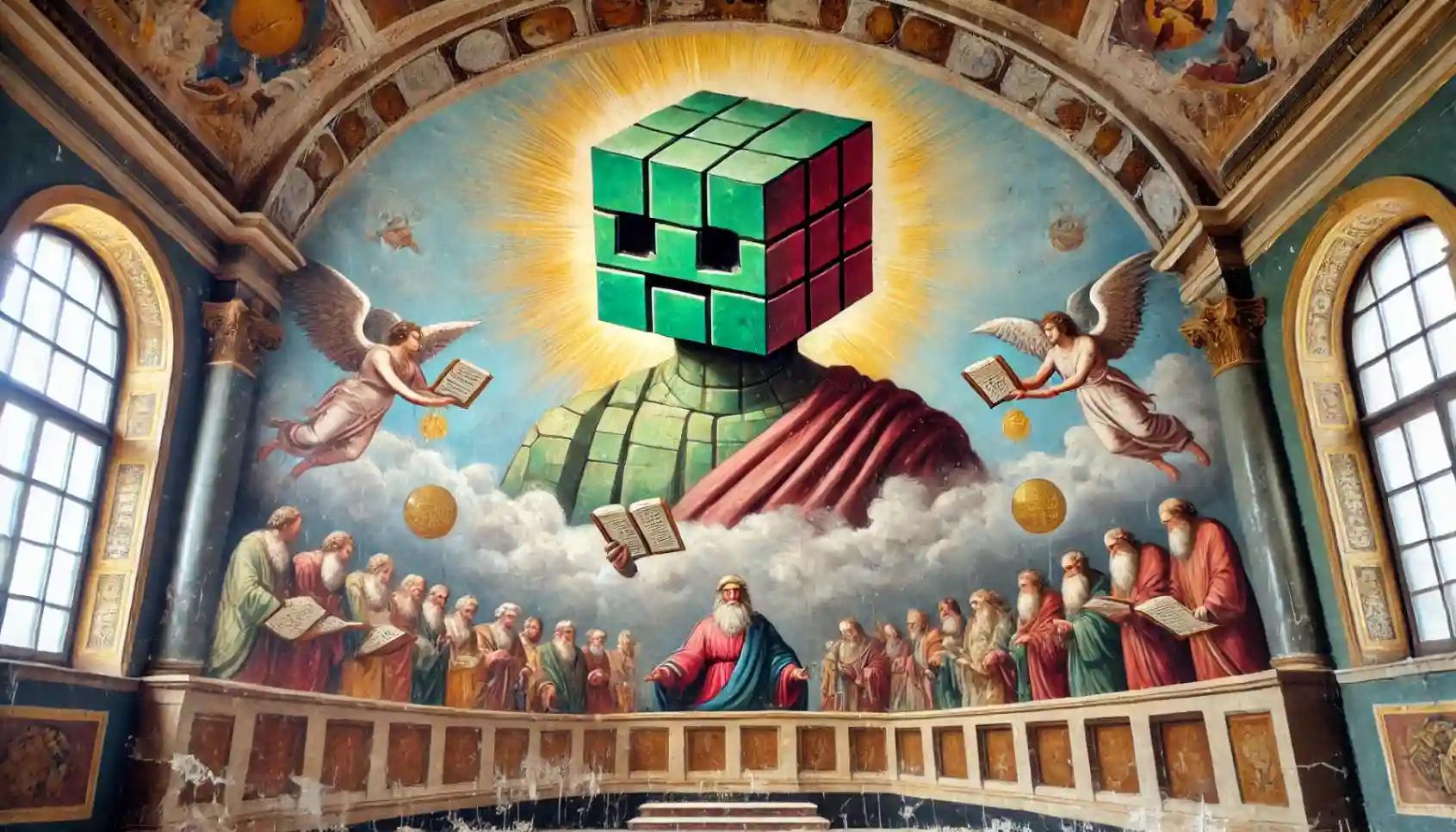 Renaissance-style robot faces judgment for meme coin trading