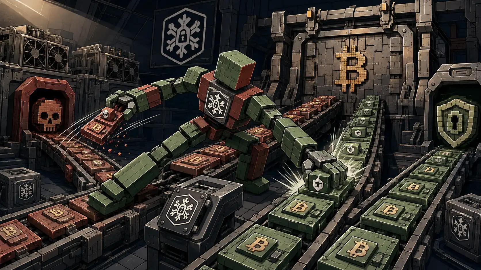 Robot Guardian in Bitcoin Transaction Vault