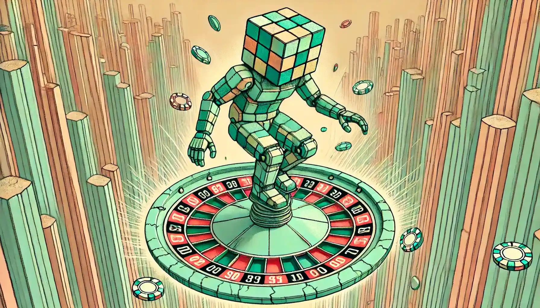 Robot controls game tiles in most popular games in crypto casinos 2025