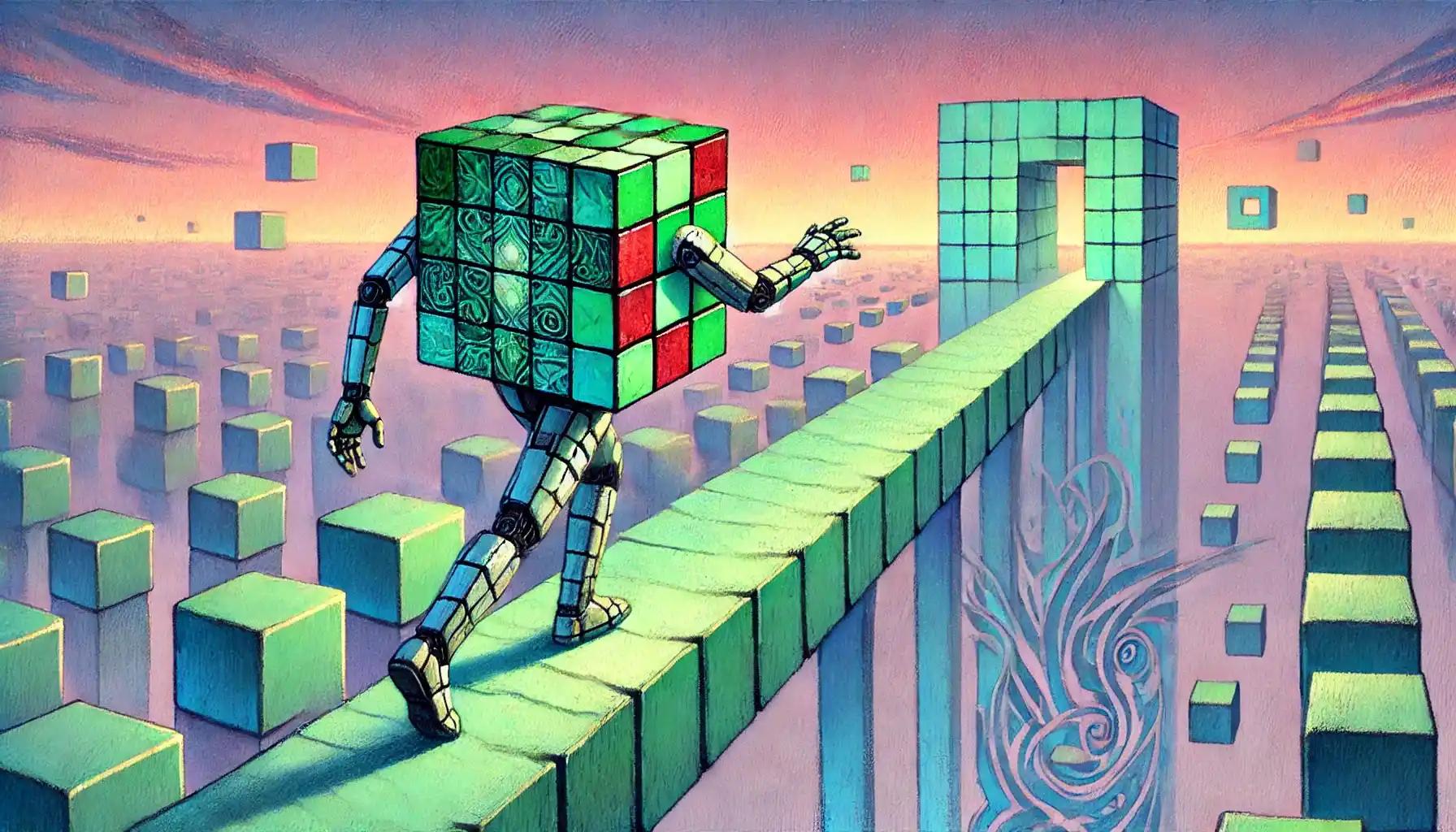 Robot crossing bridge, balancing corporate custody and self-custody control