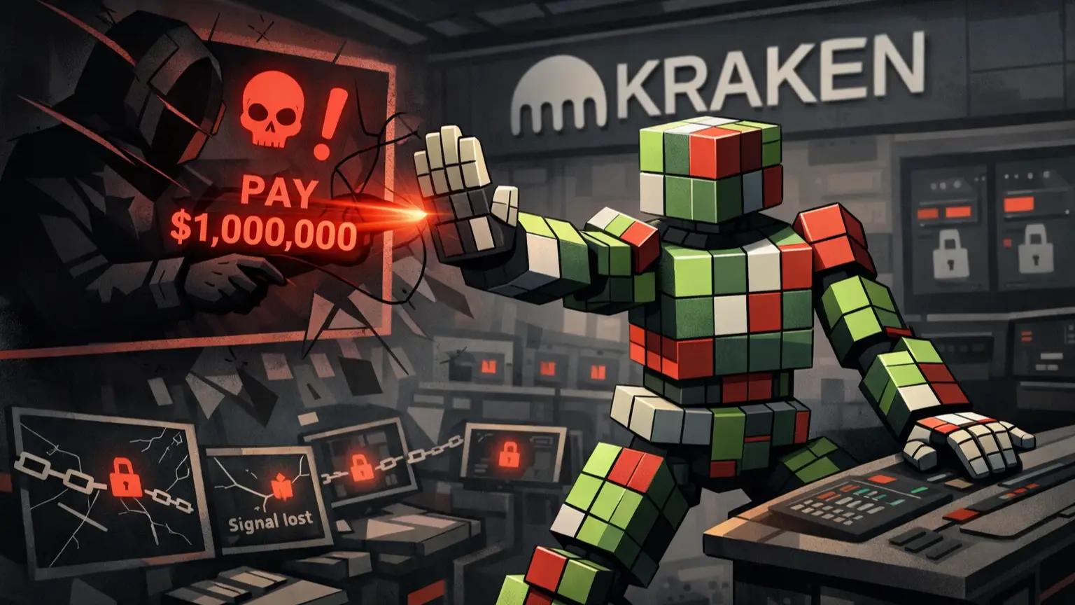 Robot defends against extortion offer