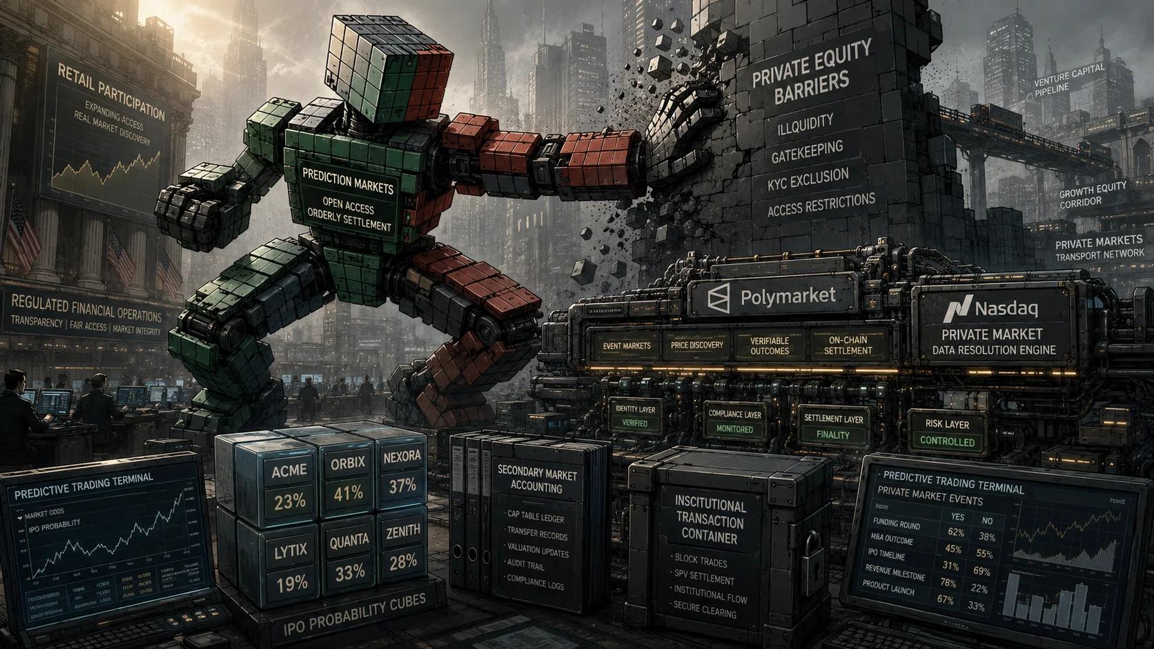 Robot defends market infrastructure in chaos