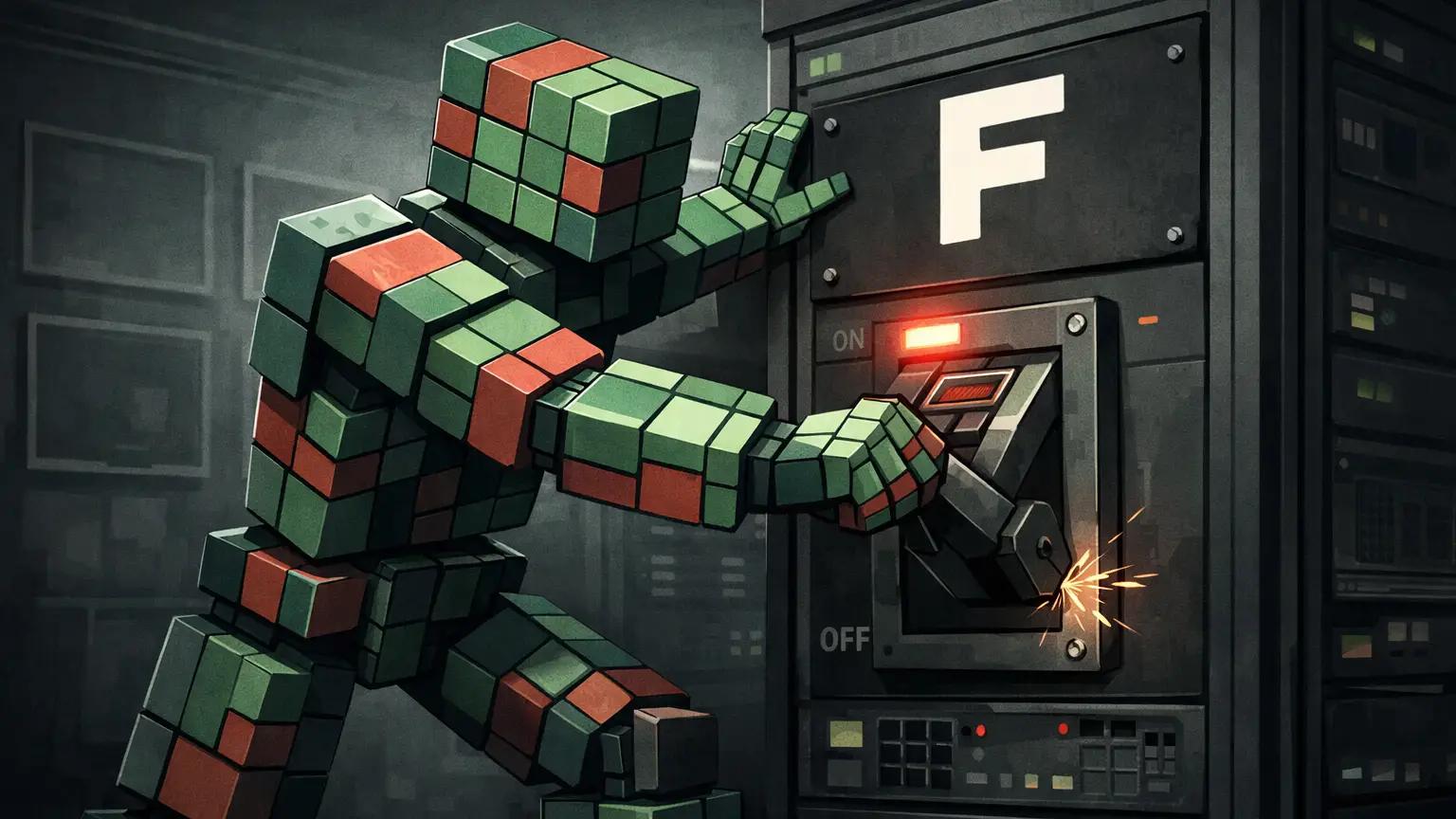 Robot disables NFT marketplace server