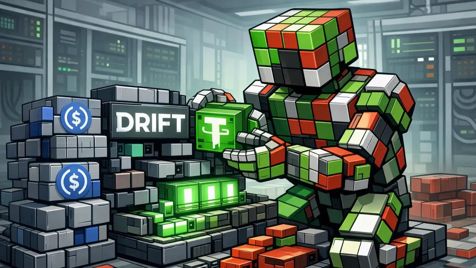 Robot installs USDT module into Drift system