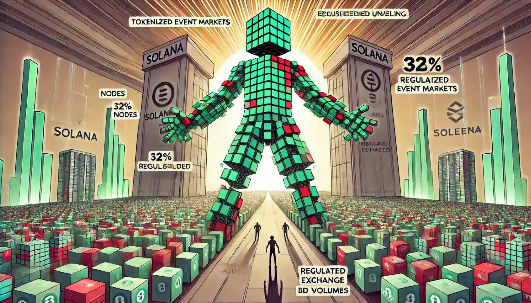 Robot opens Solana gate revealing expanding tokenized prediction market landscape
