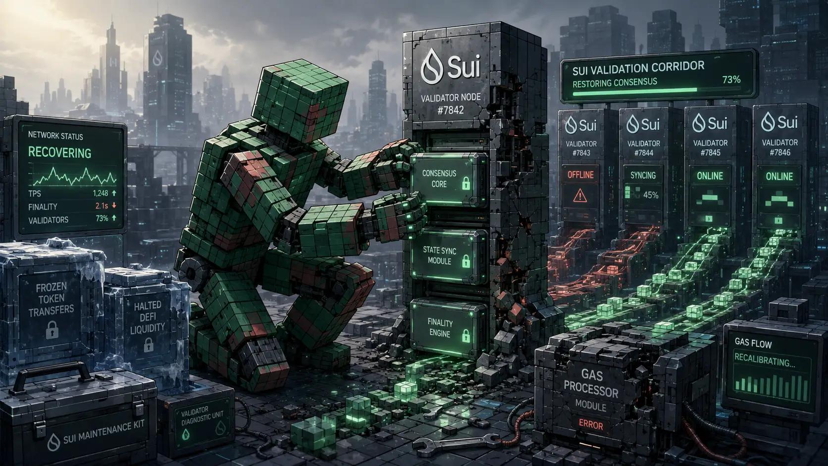 Robot repairing Sui validator network
