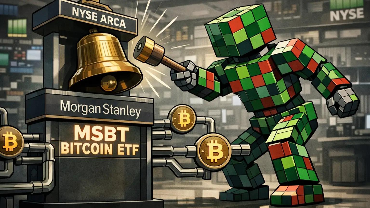 Robot rings bell at NYSE Arca