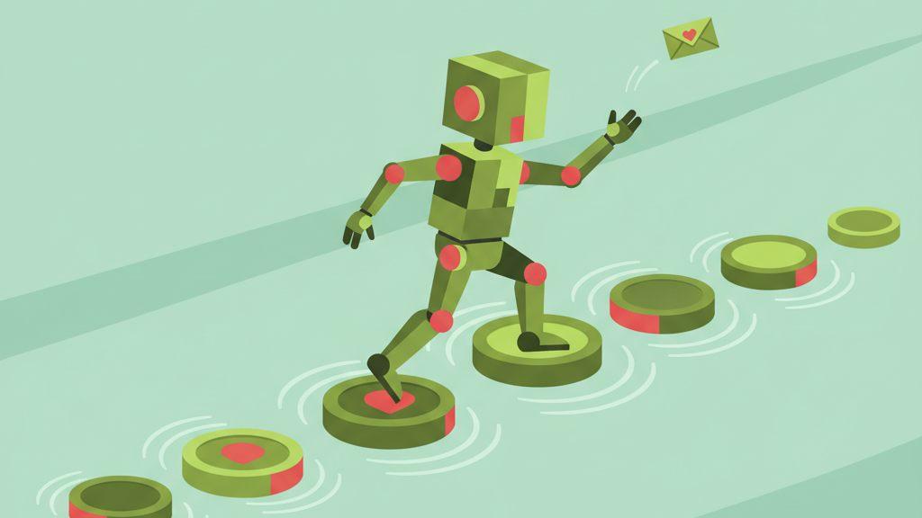 Robot sends remittance, illustrating blockchain use cases for cheaper transfers