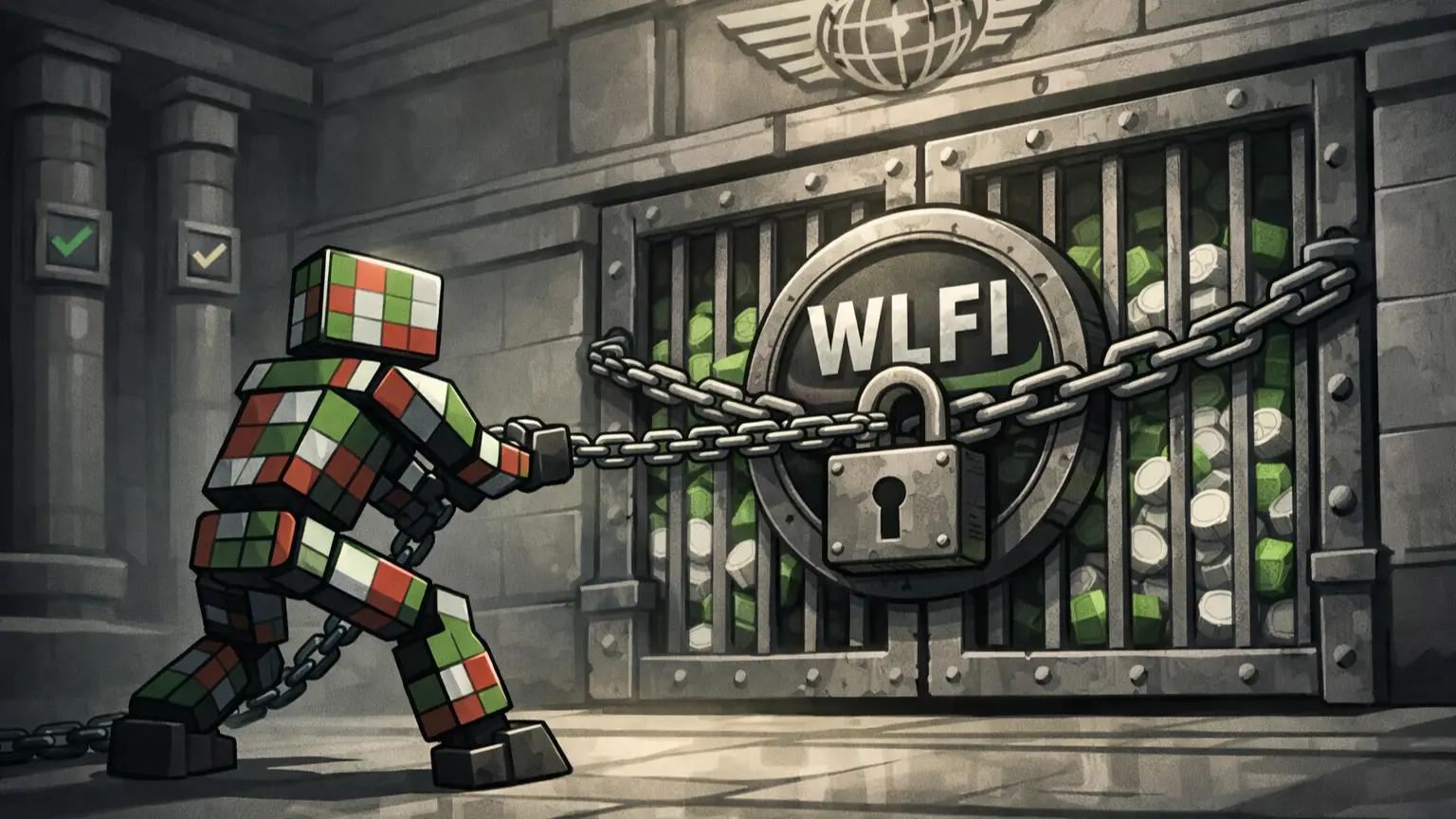 Robot struggles with locked token gate