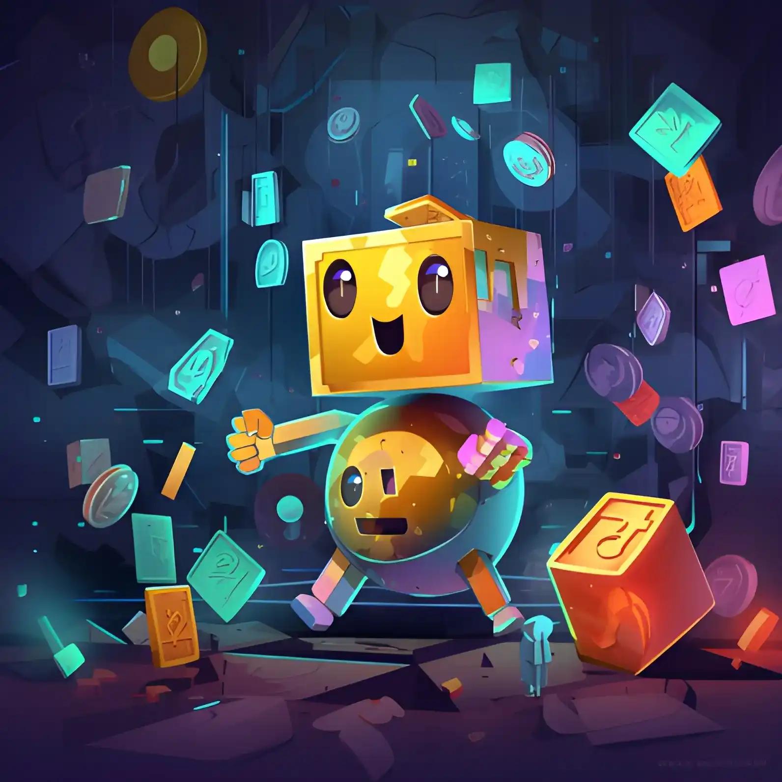 a robot enjoying the onchain summer event on base mainnet