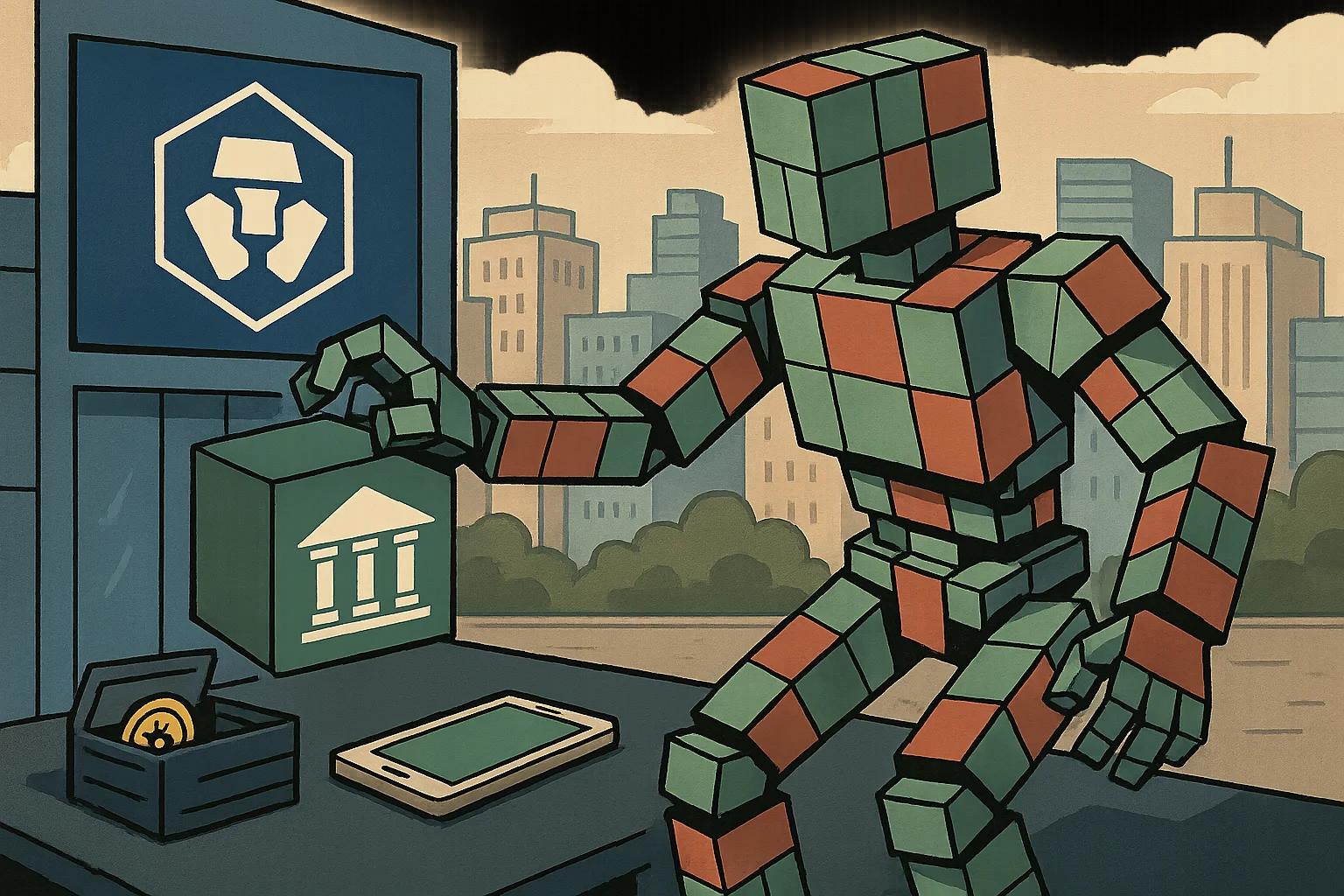 Editorial illustration for: How to withdraw from Crypto.com to your bank or external wallet safely